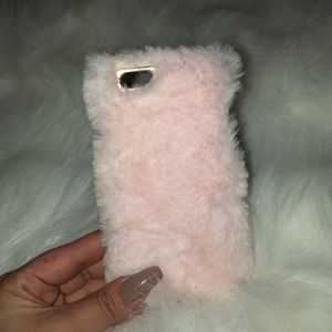 Iphone 6s pink fur case